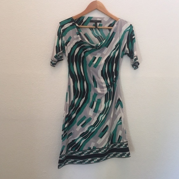 BCBGMAXAZRIA - 3/4 Sleeve PMJ Dress (Tide Multi) - Picture 4 of 6